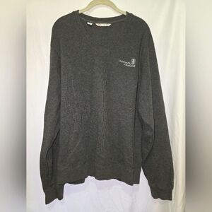 University Of Portland Gray Cutter & Buck Vneck Sweater Large